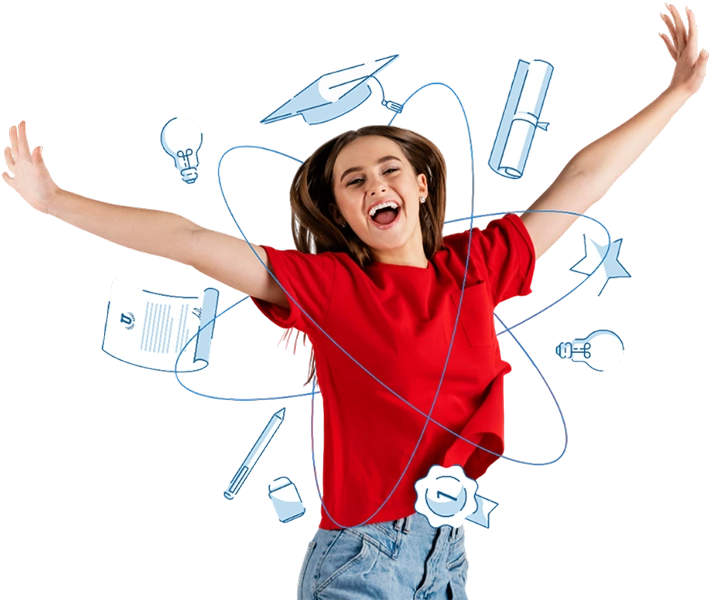 Key statistics & achievements infographic showing SBVR School academic excellence & student success